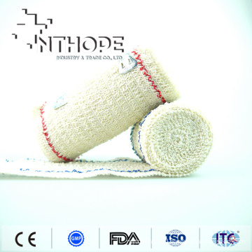 Brown Color elastic cotton spandex Crepe bandage with CE FDA ISO